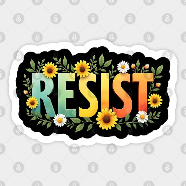 Floral Resist Sticker by UrbanLifeApparel